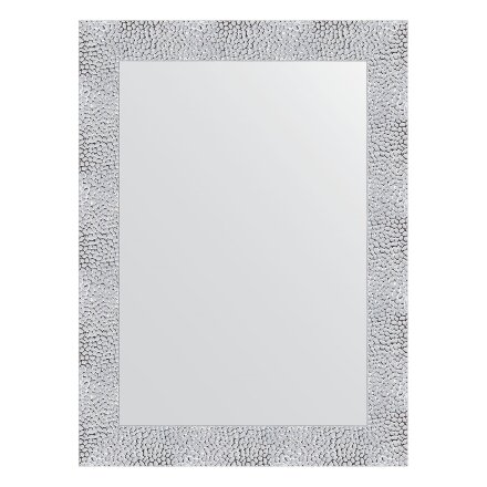 Зеркало в багетной раме Evoform чеканка белая 70 мм 56x76 см в Москве 
