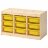 Ящик для хранения с контейнерами TROFAST 9М желтый Икеа в Москве 