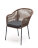 Плетеный стул из роупа Лион серо-коричневый в Москве 