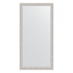 Зеркало в багетной раме Evoform мозаика хром 46 мм 51х101 см