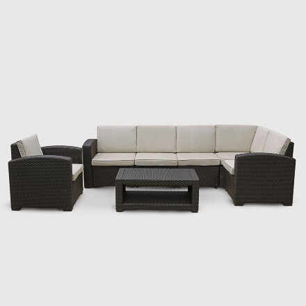 Комплект мебели LF угловой коричневый (SF1-CR4P-T-B/S-B-A15050) в Москве 