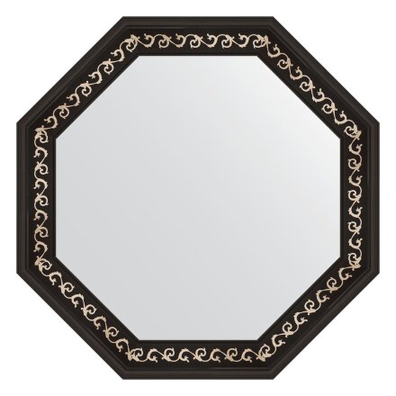 Зеркало в багетной раме Evoform черный ардеко 81 мм 75,0х75,0 см в Москве 