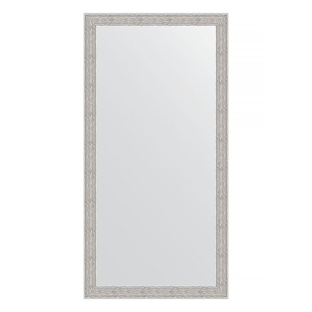 Зеркало в багетной раме Evoform волна алюминий 46 мм 51х101 см в Москве 