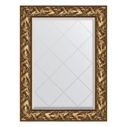 Зеркало с гравировкой в багетной раме Evoform византия золото 99 мм 69x91 см в Москве 