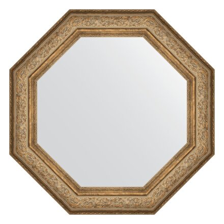 Зеркало в багетной раме Evoform виньетка античная бронза 109 мм 80,6х80,6 см в Москве 