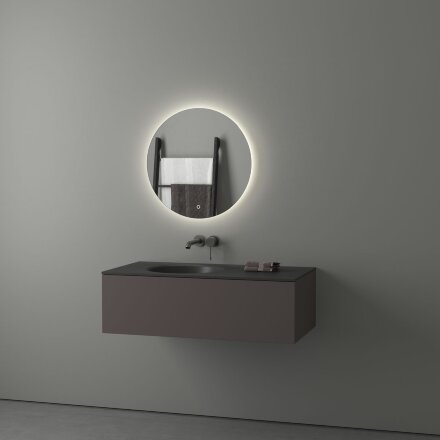 Зеркало Evoform с LED-подсветкой 15 W Ø60 см Сенсорный выключатель Нейтральный белый свет в Москве 