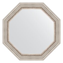 Зеркало в багетной раме Evoform римское серебро 88 мм 76,6х76,6 см