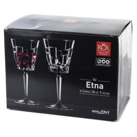 Набор бокалов для красного вина RCR Etna люксион 280 мл 6 шт в Москве 
