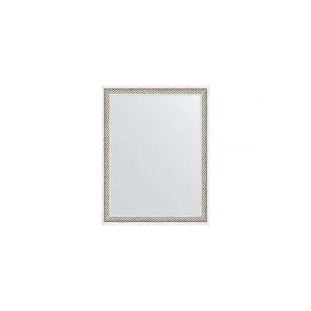 Зеркало в багетной раме Evoform витое серебро 28 мм 35х45 см в Москве 