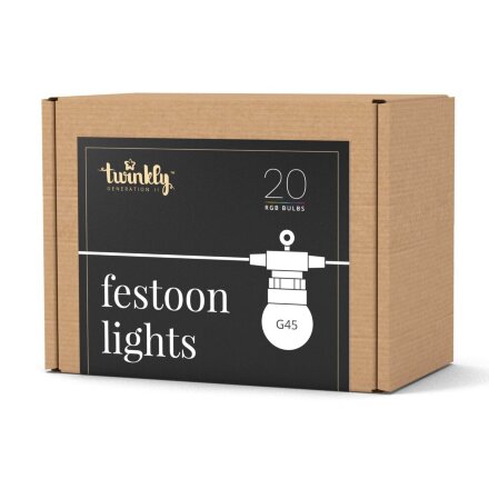 Гирлянда Twinkly Festoon Lights 20 RGB LED 10 м со стартовым шнуром в Москве 