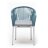 Плетеный стул Лион из роупа бирюзовый в Москве 