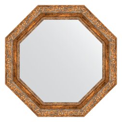 Зеркало в багетной раме Evoform виньетка античная бронза 85 мм 65,4х65,4 см