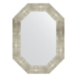 Зеркало в багетной раме Evoform алюминий 90 мм 56x76 см