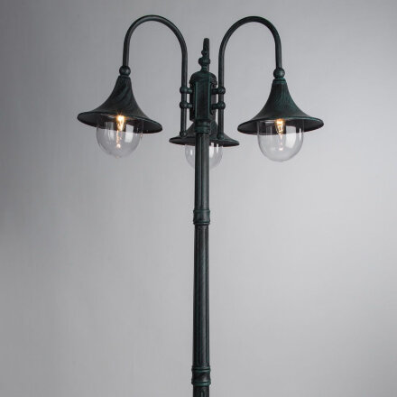 Садово-парковый светильник Arte Lamp Malaga A1086PA-3BG в Москве 