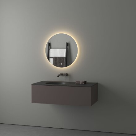 Зеркало Evoform с LED-подсветкой 15 W Ø60 см Сенсорный выключатель Теплый белый свет в Москве 