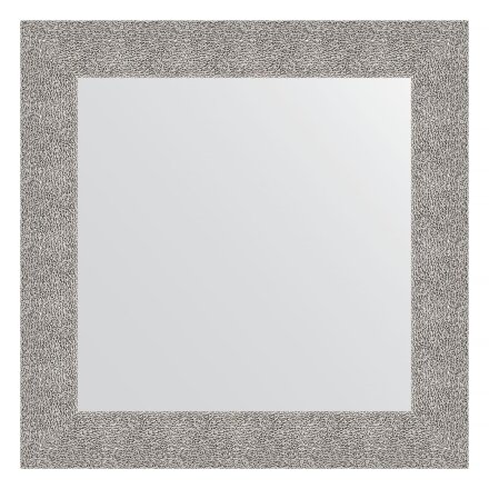 Зеркало в багетной раме Evoform чеканка серебряная 90 мм 70х70 см в Москве 