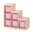 Ящик для хранения с контейнерами TROFAST 6Б розовый Икеа в Москве 