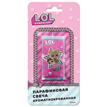 Аромасвеча ND Play Lol.бирюзовая с ярко-розовая в Москве 