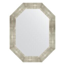 Зеркало в багетной раме Evoform алюминий 90 мм 66x86 см