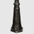 Светильник садовый Amber Lamp 9732-POLE 10 напольный IP44 E27 100Вт, черное серебро в Москве 