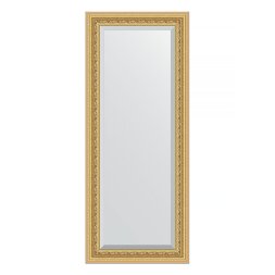 Зеркало с фацетом в багетной раме Evoform сусальное золото 80 мм 60х145 см