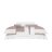 Комплект постельного белья Togas Эдем розовый с белым Двуспальный евро в Москве 