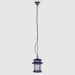Садовый подвесной светильник WENTAI серебряный с чёрным (DH-4382L/816/)