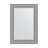 Зеркало с фацетом в багетной раме Evoform серебряная кольчуга 88 мм 67x97 см в Москве 