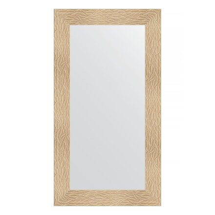 Зеркало в багетной раме Evoform золотые дюны 90 мм 60х110 см в Москве 