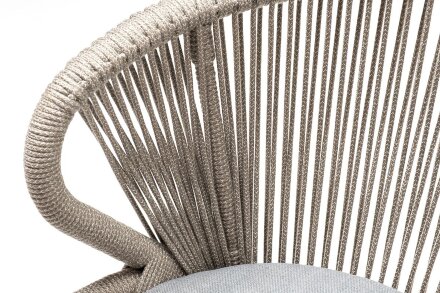 Плетеный стул Милан из роупа серый в Москве 
