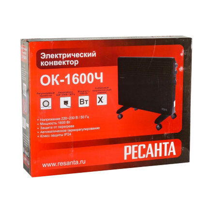 Конвектор Ресанта ОК-1600 черный в Москве 
