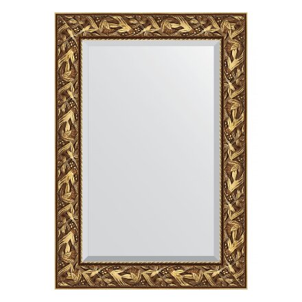 Зеркало с фацетом в багетной раме Evoform византия золото 99 мм 69х99 см в Москве 