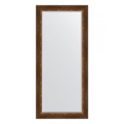 Зеркало с фацетом в багетной раме Evoform римская бронза 88 мм 76х166 см