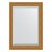 Зеркало с фацетом в багетной раме Evoform состаренное золото с плетением 70 мм 53х73 см в Москве 
