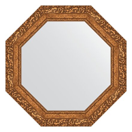 Зеркало в багетной раме Evoform виньетка бронзовая 85 мм 65,4х65,4 см в Москве 