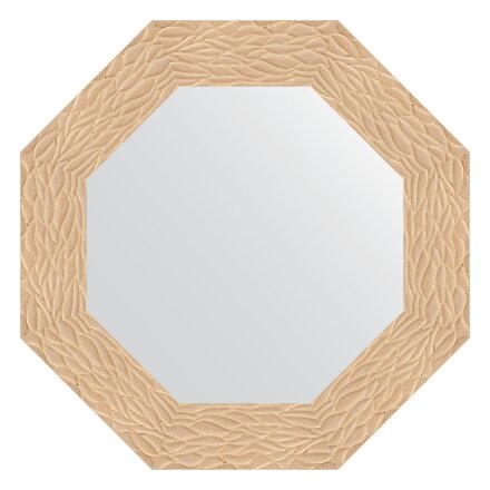 Зеркало в багетной раме Evoform золотые дюны 90 мм 61x61 см в Москве 