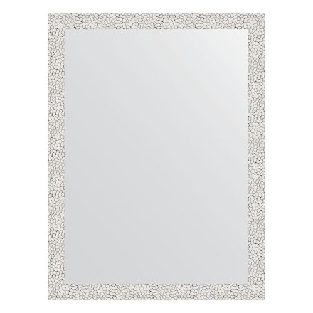 Зеркало в багетной раме Evoform чеканка белая 46 мм 61х81 см в Москве 