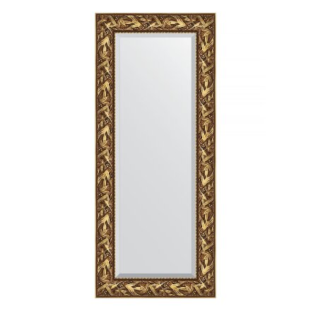 Зеркало с фацетом в багетной раме Evoform византия золото 99 мм 59х139 см в Москве 