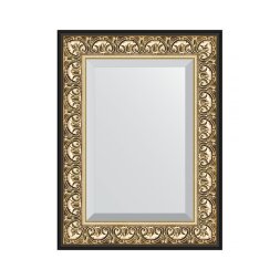 Зеркало с фацетом в багетной раме Evoform барокко золото 106 мм 60х80 см