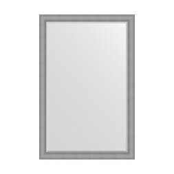Зеркало с фацетом в багетной раме Evoform серебряная кольчуга 88 мм 117x177 см
