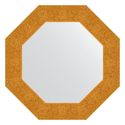 Зеркало в багетной раме Evoform чеканка золотая 90 мм 61x61 см в Москве 