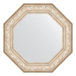 Зеркало в багетной раме Evoform виньетка серебро 109 мм 70,6х70,6 см