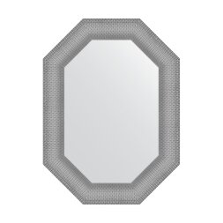 Зеркало в багетной раме Evoform серебряная кольчуга 88 мм 56x76 см