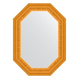 Зеркало в багетной раме Evoform сусальное золото 80 мм 54x74 см