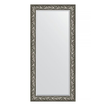 Зеркало с фацетом в багетной раме Evoform византия серебро 99 мм 79х169 см в Москве 