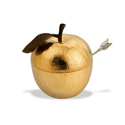 Банка для меда Michael Aram Золотое яблоко 11 см