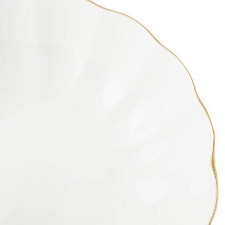 Салатник Hatori 23.5 см белый золотая лента в Москве 