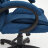 Кресло ТС 65х53х129 см флок синий в Москве 