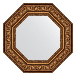 Зеркало в багетной раме Evoform виньетка состаренная бронза 109 мм 60,6х60,6 см