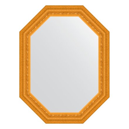 Зеркало в багетной раме Evoform сусальное золото 80 мм 64x84 см в Москве 